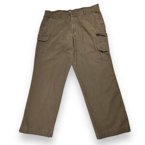 Dockers Cargo Pants Brown Adult 40x30 Cotton Mens Utility Workwear
